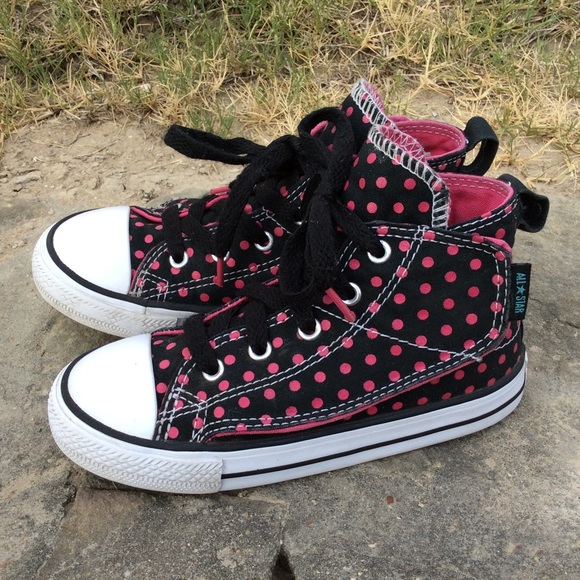 Converse Shoes Converse Allstar Kids Velcro Polka Dot Converse Shoes Converse Allstar Kids Velcro Polka Dot
